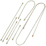 Empi 98 - 6993 Replacement 7 Piece Steel Brake Line Kit For Vw Bug, Ghia 1969 - 1977 - Moore Parts