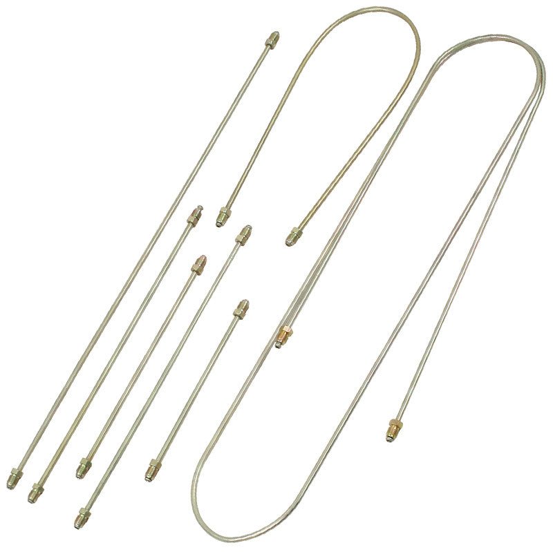 Empi 98 - 6994 Replacement 9 Piece Steel Brake Line Kit Vw Super Beetle, 1971 - 79 - Moore Parts