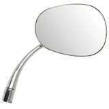Empi 98 - 8582 Right Outside Chrome Mirror, Type 1 Vw Bug 1950 - 67, Oval Type - Moore Parts