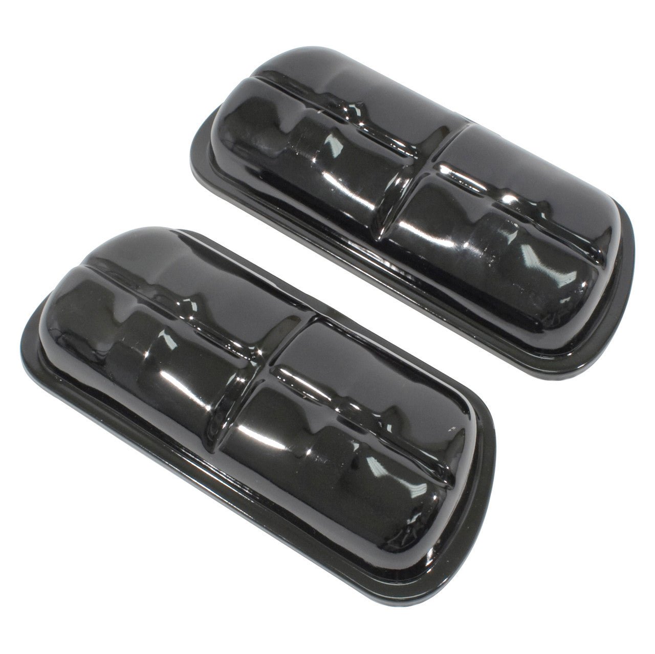 Empi 98 - 9196 - B Stock Black Valve Covers For Vw Bug Ghia Bus, Pair - Moore Parts