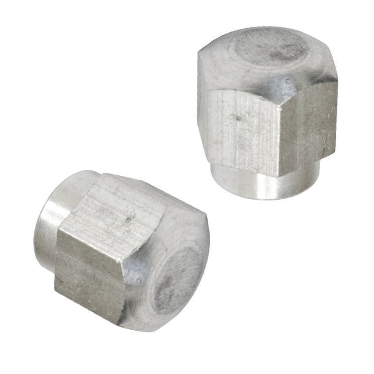 Empi 98 - 9648 Wiper Arm to Shaft Cap Nut, Silver, Pair - Moore Parts
