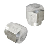 Empi 98 - 9648 Wiper Arm to Shaft Cap Nut, Silver, Pair - Moore Parts