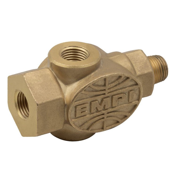 Empi Oil Pressure “T” Fitting. Fits All VW Type 1&2 Air - Cooled Engines. 1/8 - 27 NPT - Moore Parts