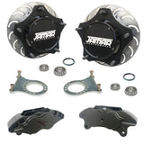 Jamar Performance USA Pro - X Front Disc Brake Kit, Combo Spindles 4 Piston Calipers - Moore Parts