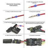 K4 6 Circuit Weather Pak Connector Housing Set, USA Made, Each - Moore Parts