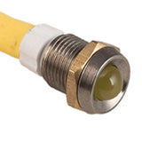 K4 Amber 24V LED Indicator Light W/Chrome Bezel .328" Mounting Hole 17 - 102 - 24 - Moore Parts