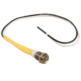 K4 Amber 24V LED Indicator Light W/Chrome Bezel .328" Mounting Hole 17 - 102 - 24 - Moore Parts