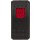 K4 Contura II Hard Touch Black Actuator, With One Square Red Lens - Moore Parts