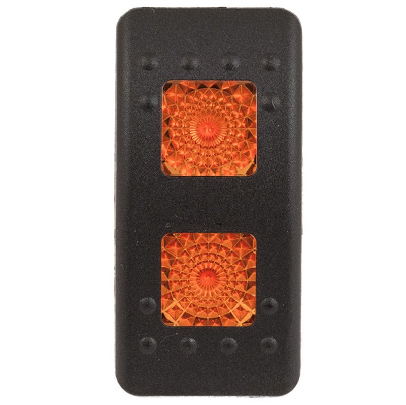 K4 Contura II Hard Touch Black Actuator, With Two Square Amber Lenses - Moore Parts