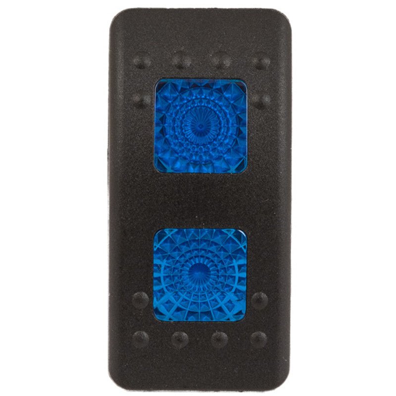K4 Contura II Hard Touch Black Actuator, With Two Square Blue Lenses - Moore Parts