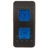 K4 Contura II Hard Touch Black Actuator, With Two Square Blue Lenses - Moore Parts