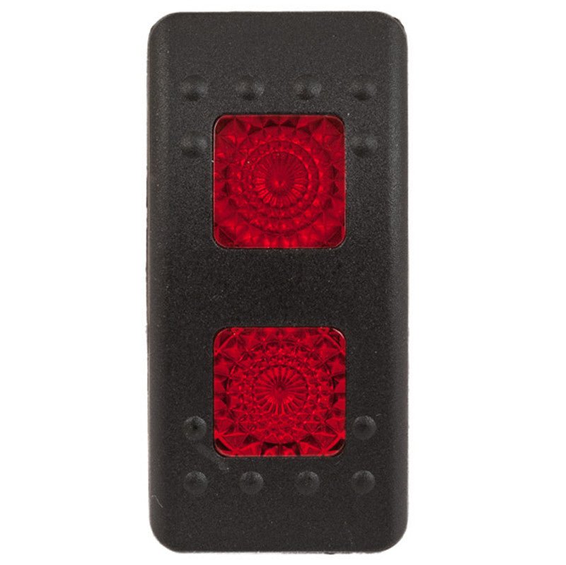 K4 Contura II Hard Touch Black Actuator, With Two Square Red Lenses - Moore Parts