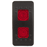 K4 Contura II Hard Touch Black Actuator, With Two Square Red Lenses - Moore Parts