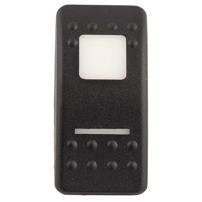 K4 Contura II Soft Touch Black Actuator, W/1 Square White Lens, 1 Bar White Lens - Moore Parts