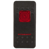 K4 Contura II Soft Touch Black Actuator, With 1 Square Red Lens, 1 Bar Red Lens - Moore Parts