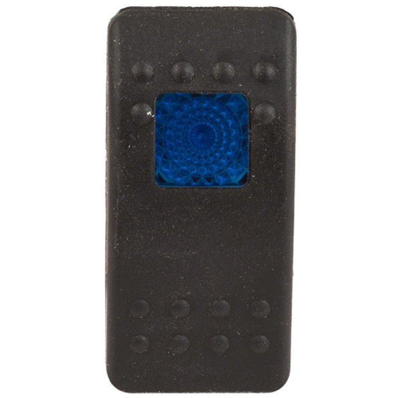K4 Contura II Soft Touch Black Actuator, With One Square Blue Lens - Moore Parts
