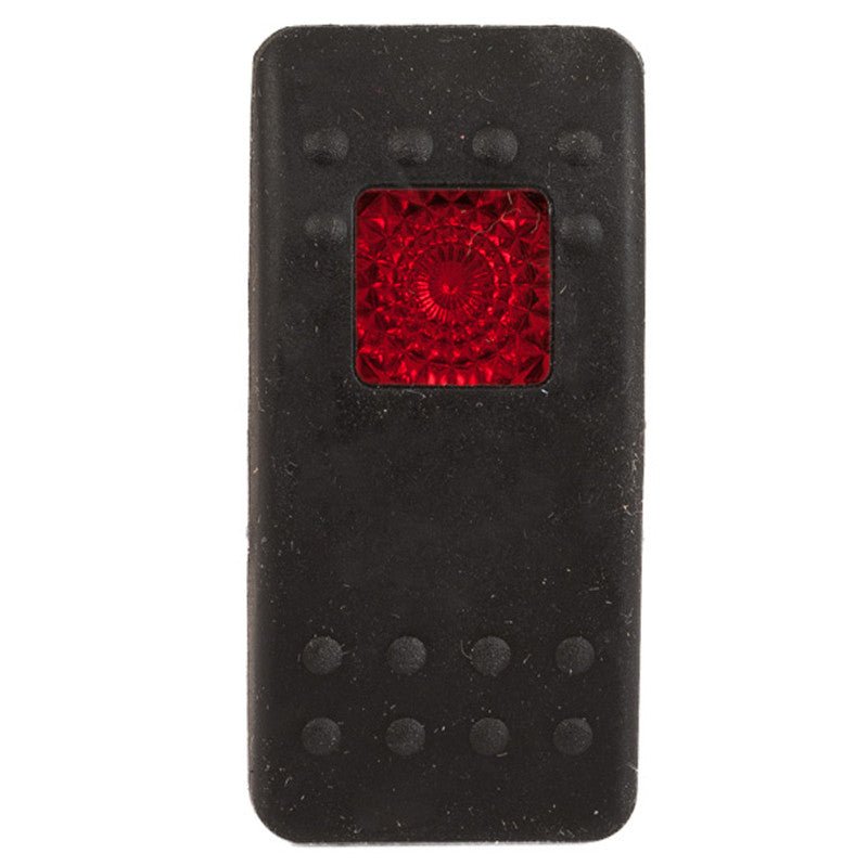 K4 Contura II Soft Touch Black Actuator, With One Square Red Lens - Moore Parts
