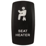 K4 Engraved - 1 "SEAT HEATER" Contura Switch Actuator For II, III, V Switch Bodies - Moore Parts