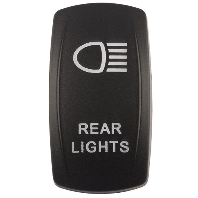 K4 Engraved "REAR LIGHTS" Contura Switch Actuator For II, III, V Switch Bodies - Moore Parts