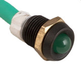 K4 Green 24V LED Indicator Light W/Black Bezel .328" Mounting Hole 17 - 104 - 24 - Moore Parts