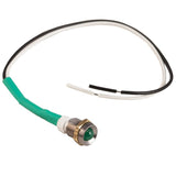 K4 Green 24V LED Indicator Light W/Chrome Bezel .328" Mounting Hole 17 - 101 - 24 - Moore Parts