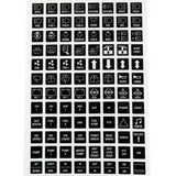 K4 Legend Icons F/Contura II, III, & V Actuators, Clear Icon on Black Background - Moore Parts