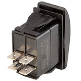 K4 OFF - ON 1 - MOMENT ON 2 Contura II Sealed Switch W/Soft Touch Black Actuator - Moore Parts