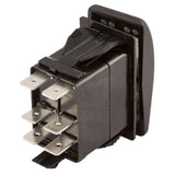 K4 OFF - ON 1 - ON 1+2 Contura II Switch W/Hard Touch Actuator Green - Amber Lens - Moore Parts