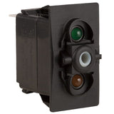 K4 OFF - ON Contura II, III, & V Switch Body Only, Lighted - Green / Amber - Moore Parts