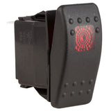 K4 OFF - ON Contura II Sealed Switch W/Hard Touch Actuator One Red Lens - Moore Parts