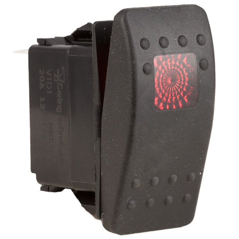 K4 OFF - ON Contura II Sealed Switch W/Soft Touch Actuator One Red Lens - Moore Parts