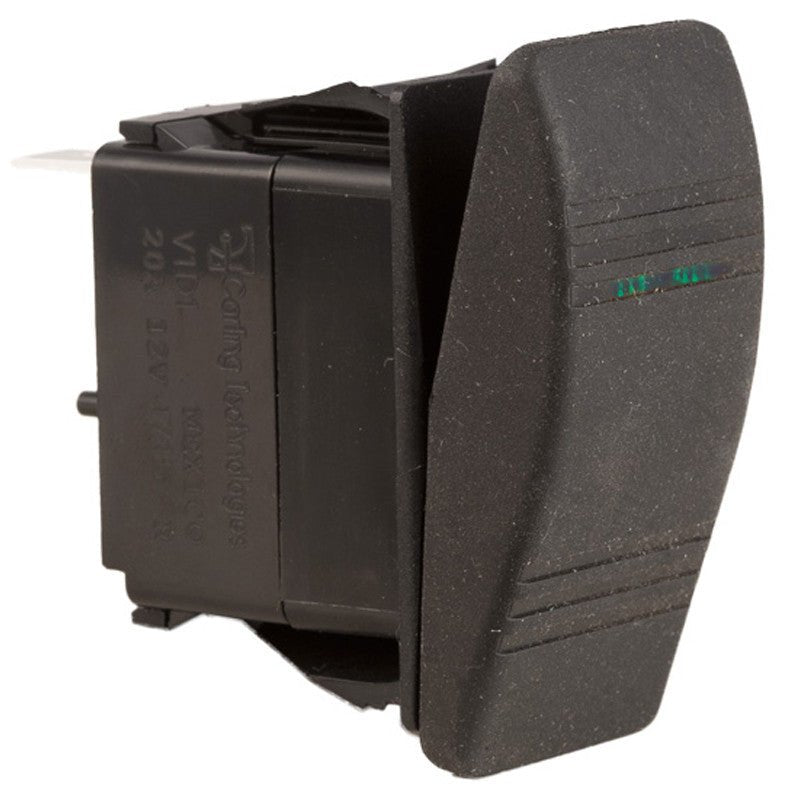 K4 OFF - ON Contura III Sealed Switch W/Soft Touch Actuator One Green Lens - Moore Parts