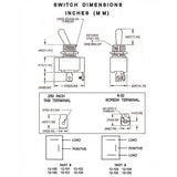 K4 Off - On Triple Sealed Switch 12 Volt 20 Amp 13 - 100ST - Moore Parts