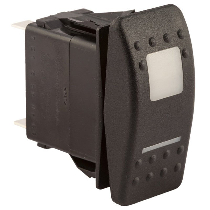 K4 ON - OFF Contura II Switch, Hard Touch Actuator, Two Lenses - Green / Amber - Moore Parts
