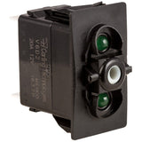 K4 ON - OFF - ON Contura II, III, & V Switch Body Only, Two Green LEDs - Moore Parts