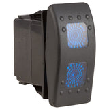 K4 ON - OFF - ON Contura II Sealed Switch W/Hard Touch Actuator 2 Blue Lenses - Moore Parts
