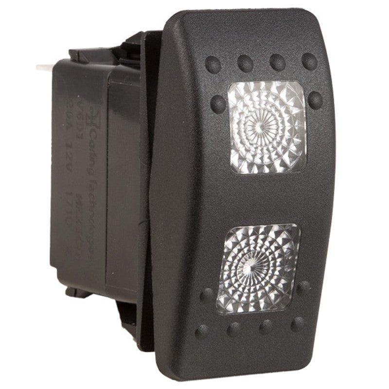 K4 ON - OFF - ON Contura II Sealed Switch W/Hard Touch Actuator 2 Clear Lenses - Moore Parts