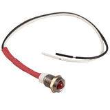 K4 Red 24V LED Indicator Light W/Chrome Bezel .328" Mounting Hole 17 - 100 - 24 - Moore Parts