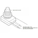 K4 Red Mini Push Button ON / Push - OFF Triple Sealed Switch 12V 10Amp 13 - 132 - R - Moore Parts
