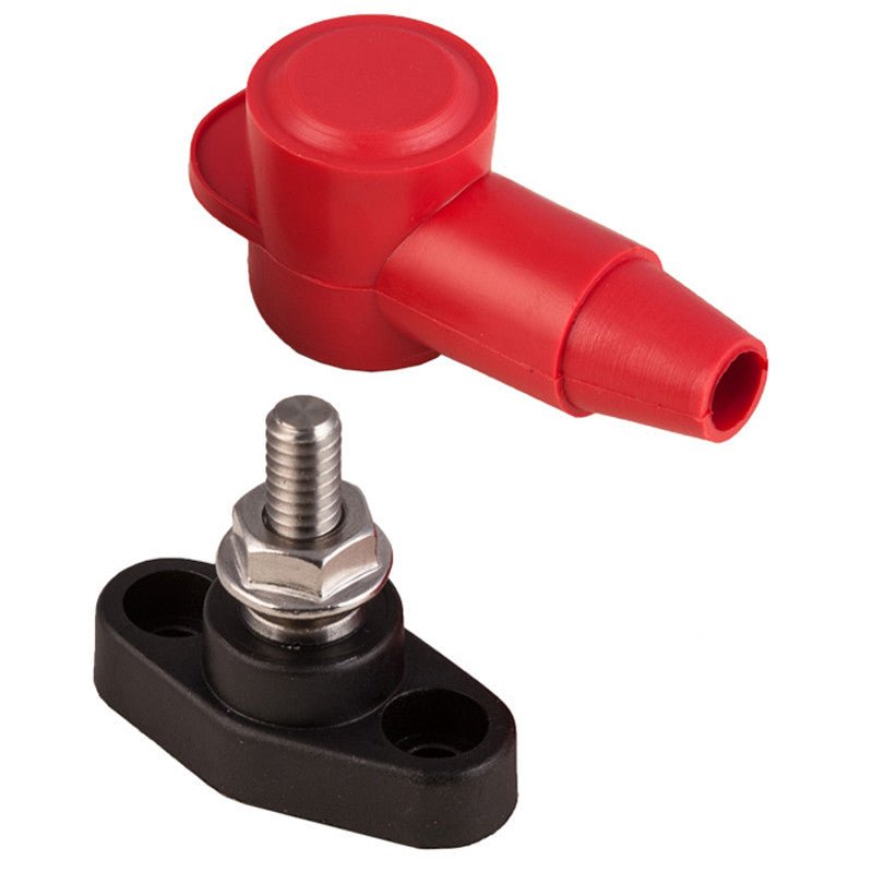 K4 Red Power Post - 1/4" - 20 Stud, Includes Insulator Cover - Moore Parts