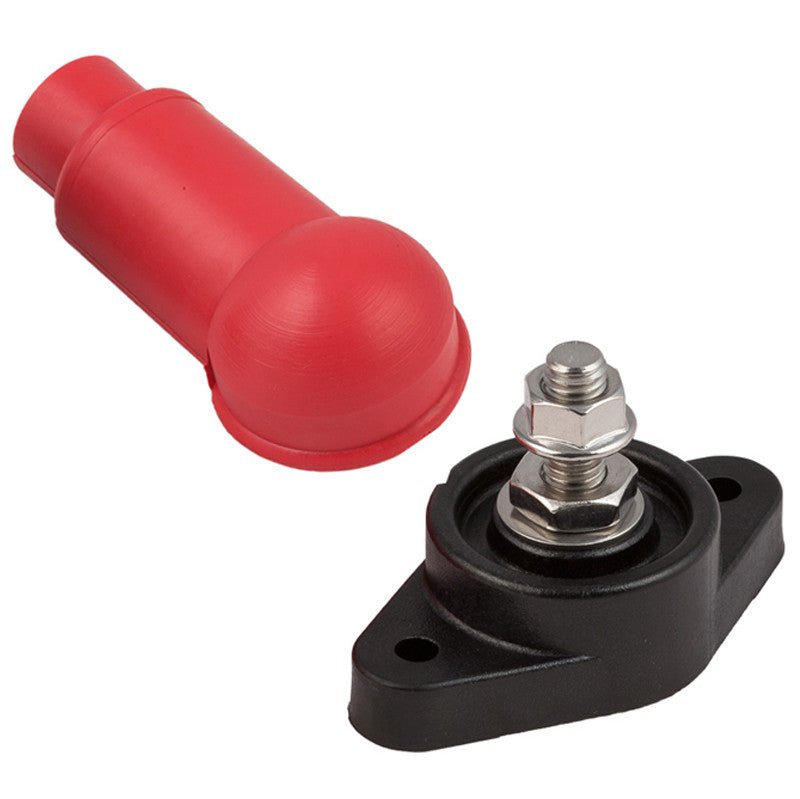 K4 Red Power Post - 3/8" - 16 Stud, Includes Insulator Cover - Moore Parts