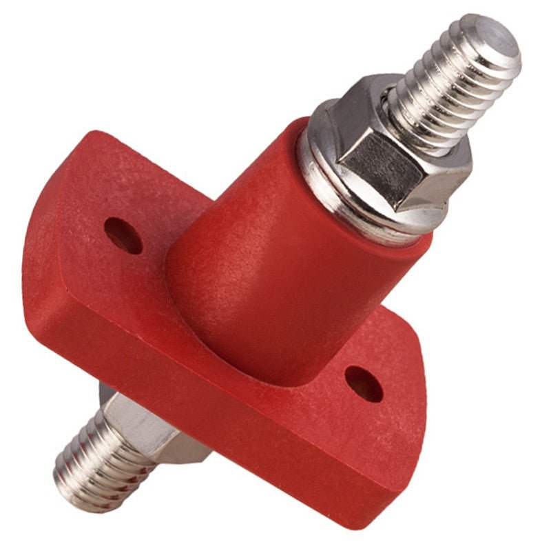 K4 Red Terminal Feed Through Connector - 3/8" - 16 Studs - Moore Parts