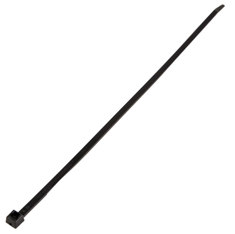 K4 Self Locking Tie Wrap, 11" Black Nylon Zip Tie. Qty 100 Per Pack - Moore Parts