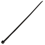 K4 Self Locking Tie Wrap, 11" Black Nylon Zip Tie. Qty 100 Per Pack - Moore Parts