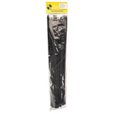 K4 Self Locking Tie Wrap, 17" Black Nylon Zip Tie. Qty 100 Per Pack - Moore Parts