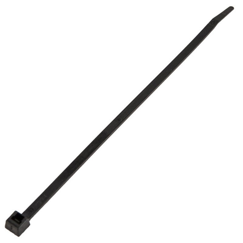 K4 Self Locking Tie Wrap, 8" Black Nylon Zip Tie. Qty 100 Per Pack - Moore Parts