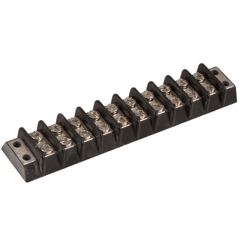 K4 Terminal Block With Screw Terminals, 10 Circuit Rated For 30 Amps Per Circuit - Moore Parts