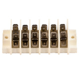 K4 Terminal Block With Tab Terminals, 6 Circuit Rated For 30 Amps Per Circuit - Moore Parts