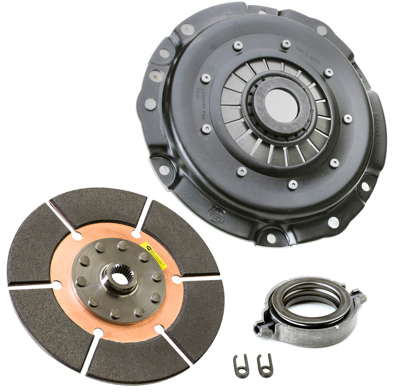 Kennedy 8" Clutch Kit 1700Lbs Stage - 1 Black Magic Disc T.O. Bearing Vw To 1970 - Moore Parts