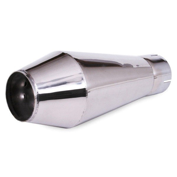 5" Stainless Bomb Shell Muffler With 3" Clamp On Opening. 13" Length